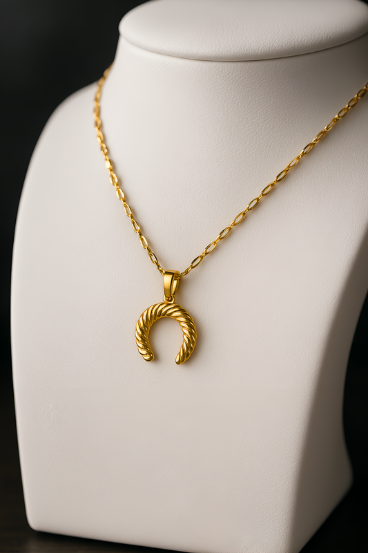 Inverted Moon Necklace