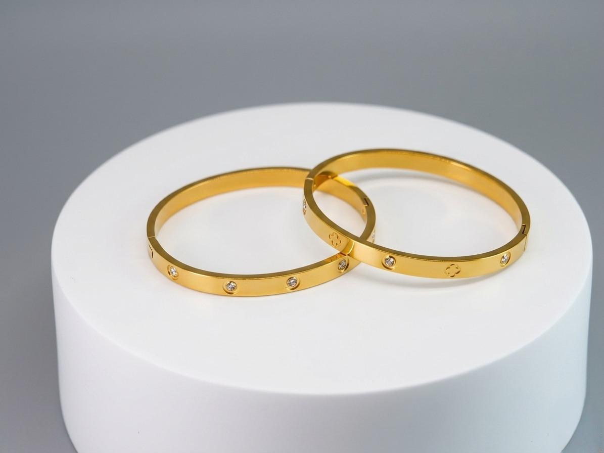 2 BRACELET BANGLE